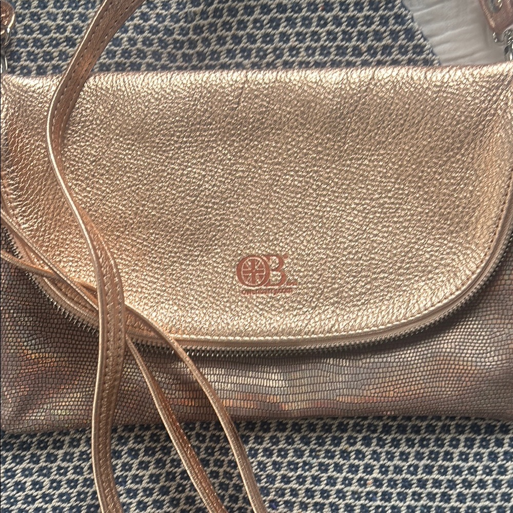 Chic Gold Crossbody Bag by Owen Barry